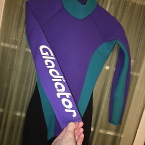 Women's Vibrant Purple and Teal Wetsuit